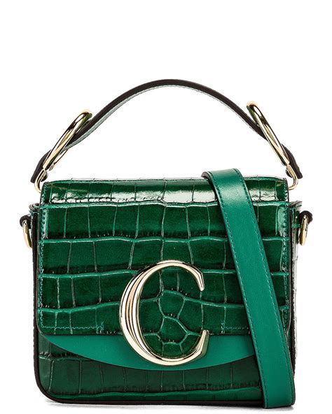 chloe mini c bag green|chloe cross body bag small.